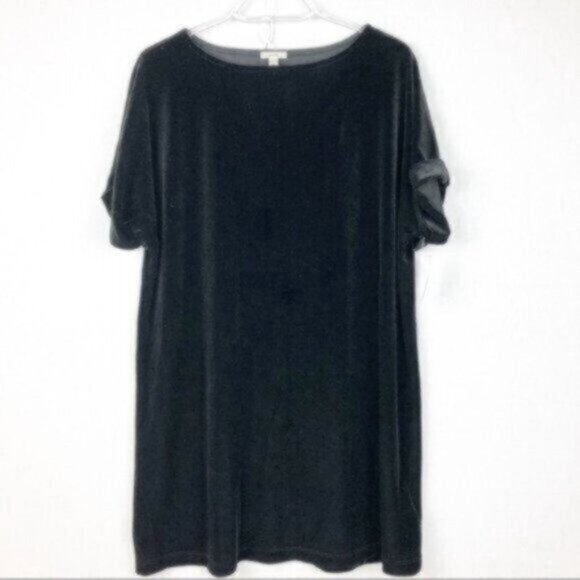 NWT Urban Outfitters Ecote Black Velour Soft Warm Comfy Party Dress Medium - Picture 2 of 8